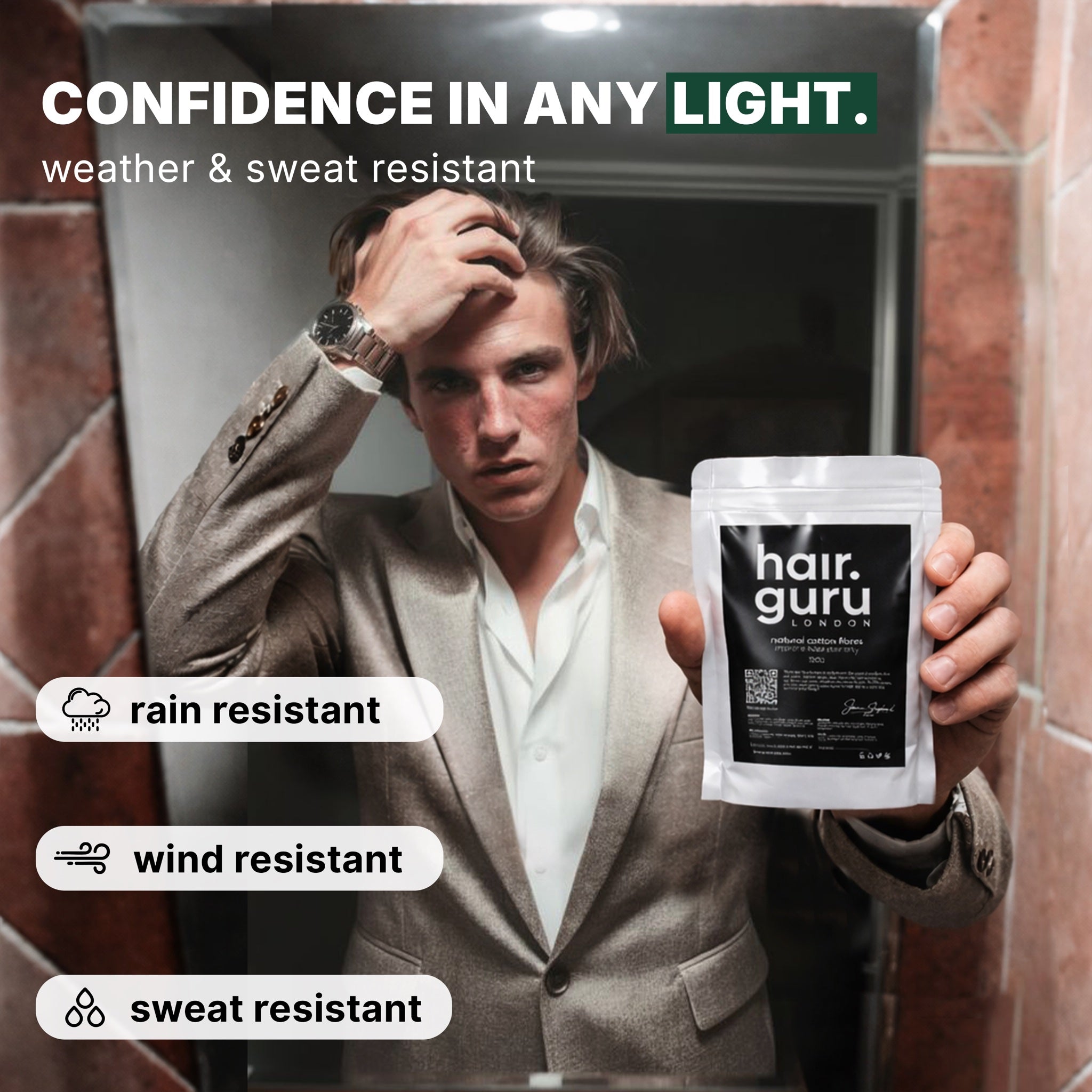 Hair Guru London Hair Fibres 100g Bottle 05 - Hair Fibres Refill Pouch 100g