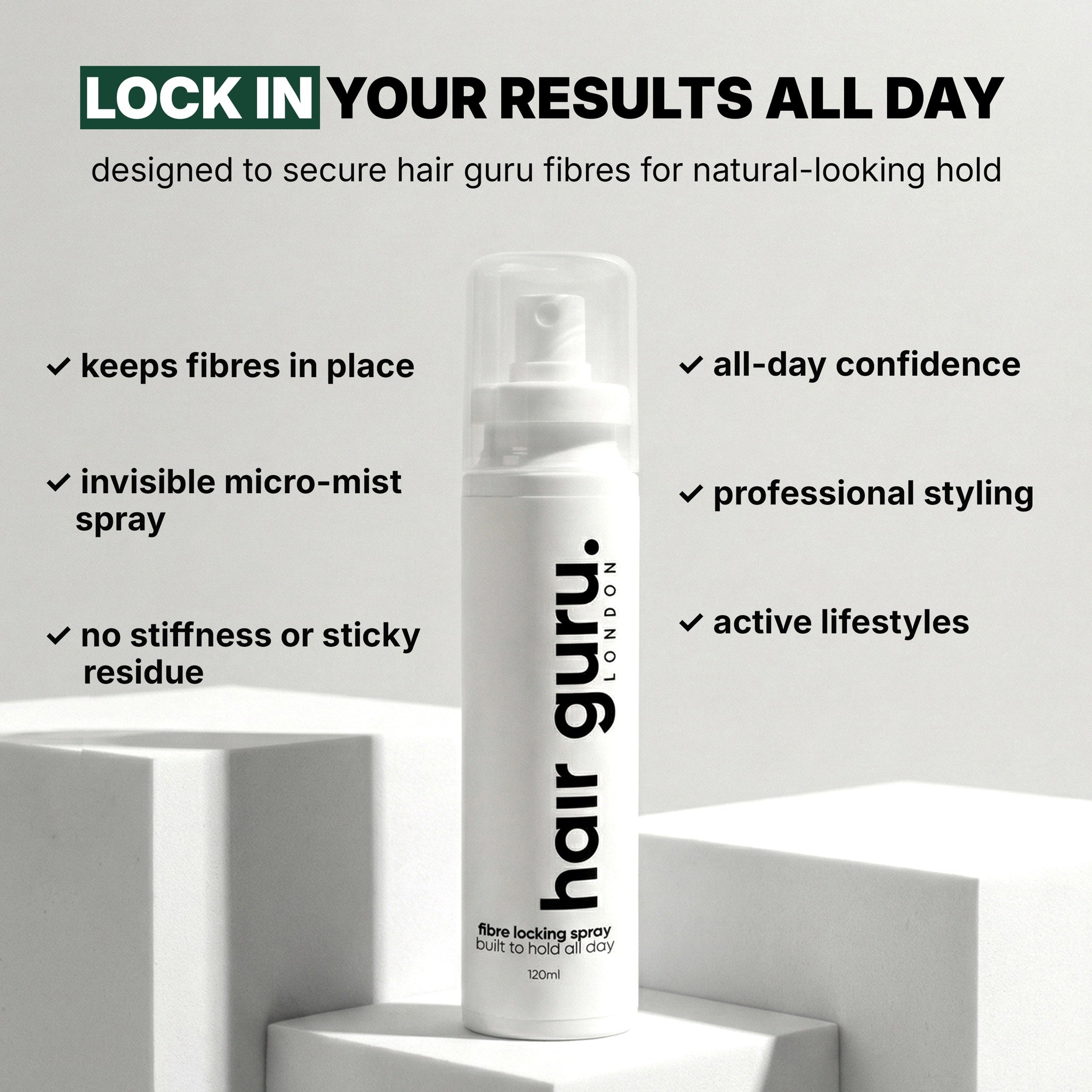 Hair Guru London Locking Spray 02 - Hair Fibre Locking Spray