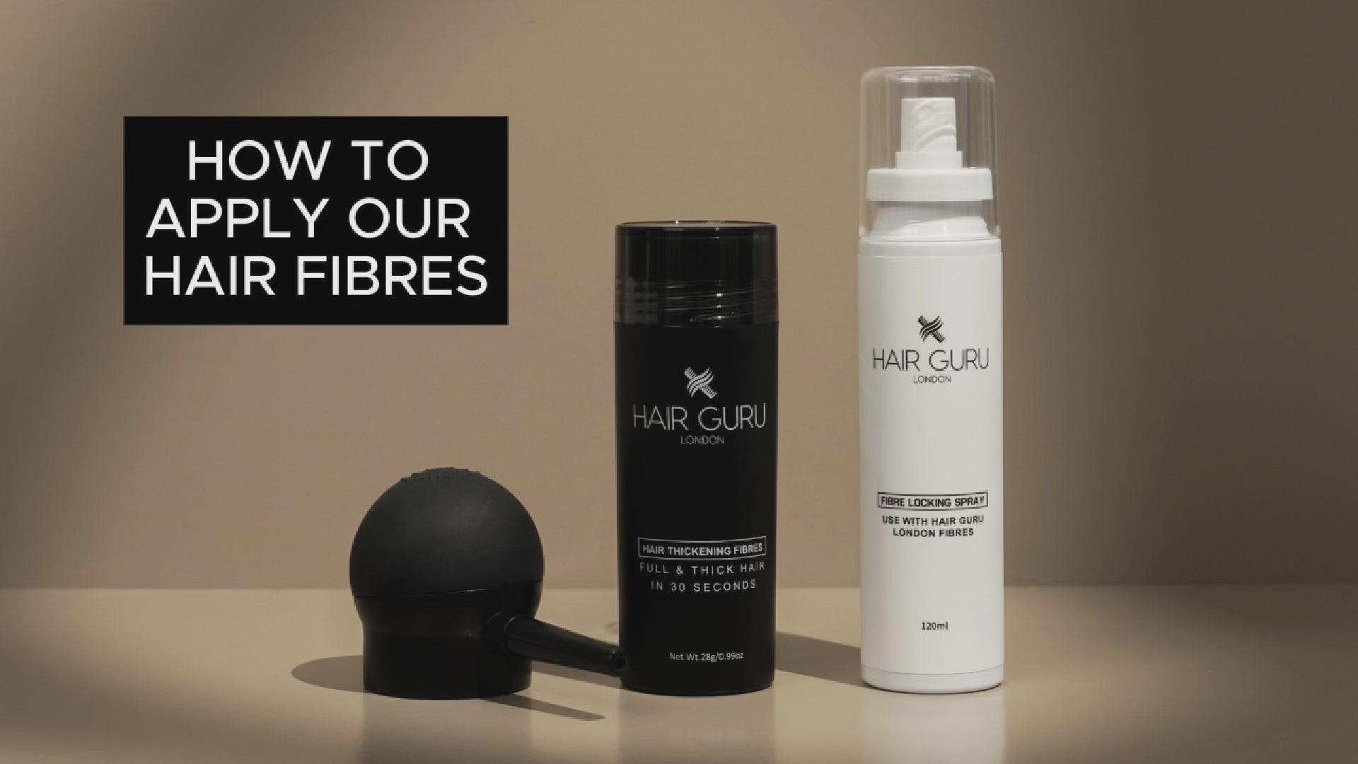 how to apply hair thickening fibres hair guru london