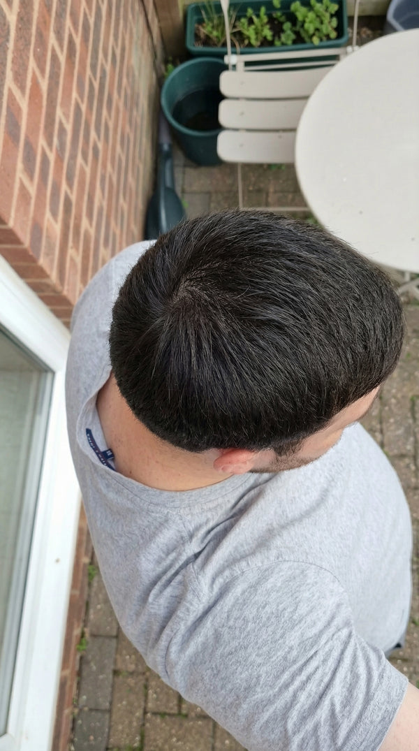 Hair Guru London customer after hair fibres application